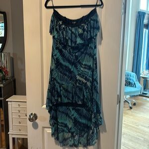 Strapless high low dress